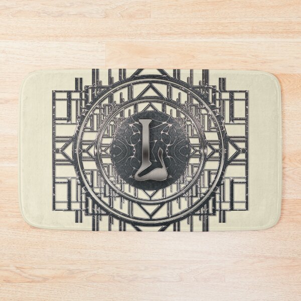 Item preview, Letter L silver glamor art nouveau vintage initials designed and sold by Xarah.
