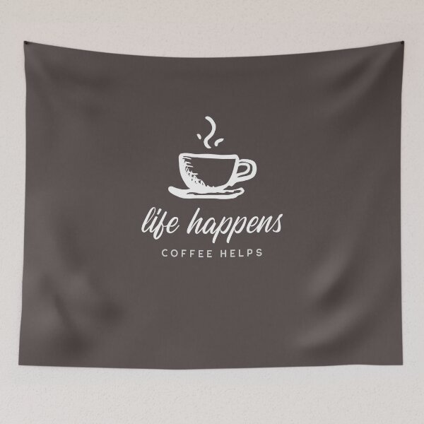 Item preview, Life Happens, Coffee Helps designed and sold by hawa0508.