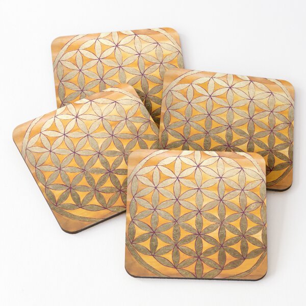 Flower of Life Coasters (Set of 4)