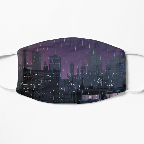 Rain over Carbon Valley Flat Mask