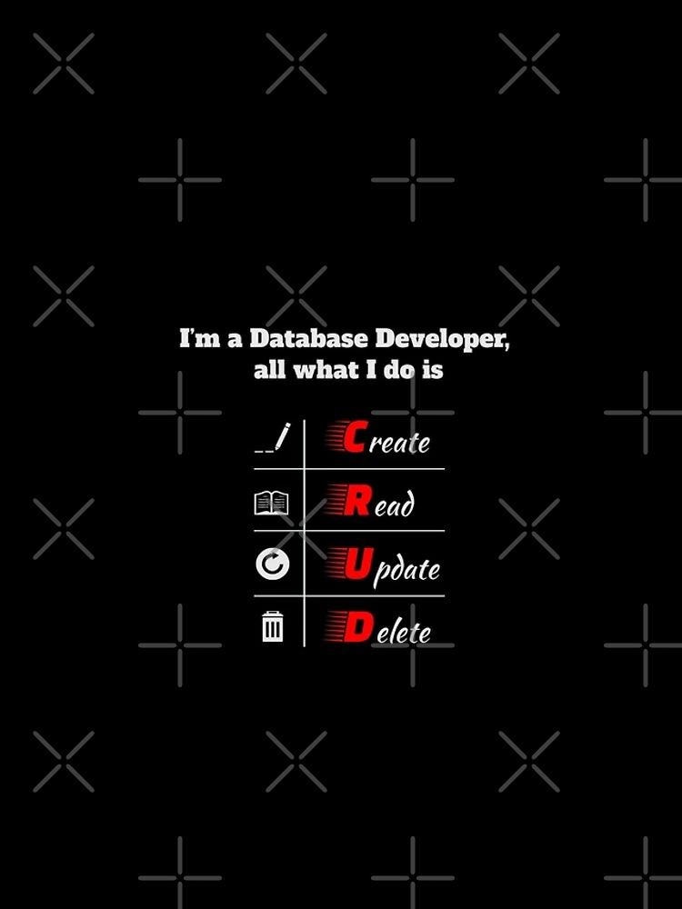 Thumbnail 4 of 4, iPhone Case, I’m a Database Developer, all what I do is CRUD, light text, SQL, NoSQL, Software Engineer, Computer Science, Programming Humor designed and sold by Max-Wear.