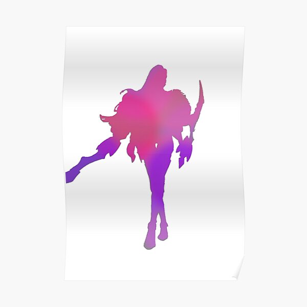 Ahri The Nine Tail Fox Poster By Dimoos Redbubble - tail ahri kda roblox