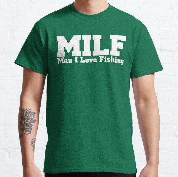 Homme j'adore la pêche (MILF) T-shirt classique