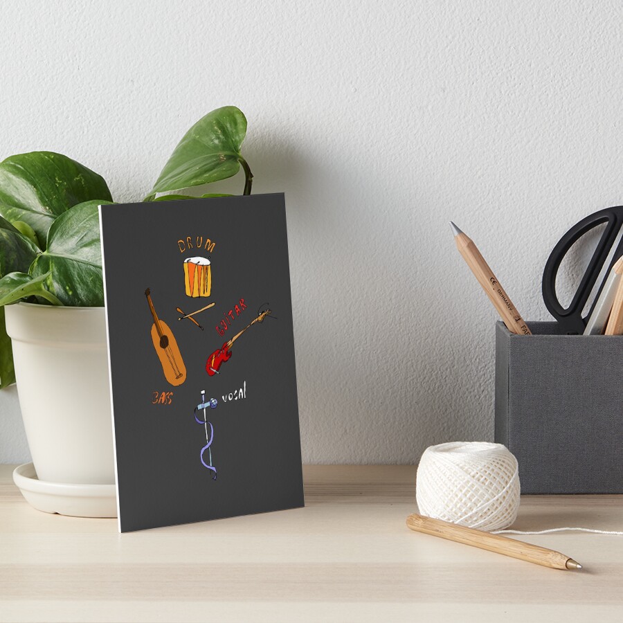 Item preview, Art Board Print designed and sold by BlackLineWhite.