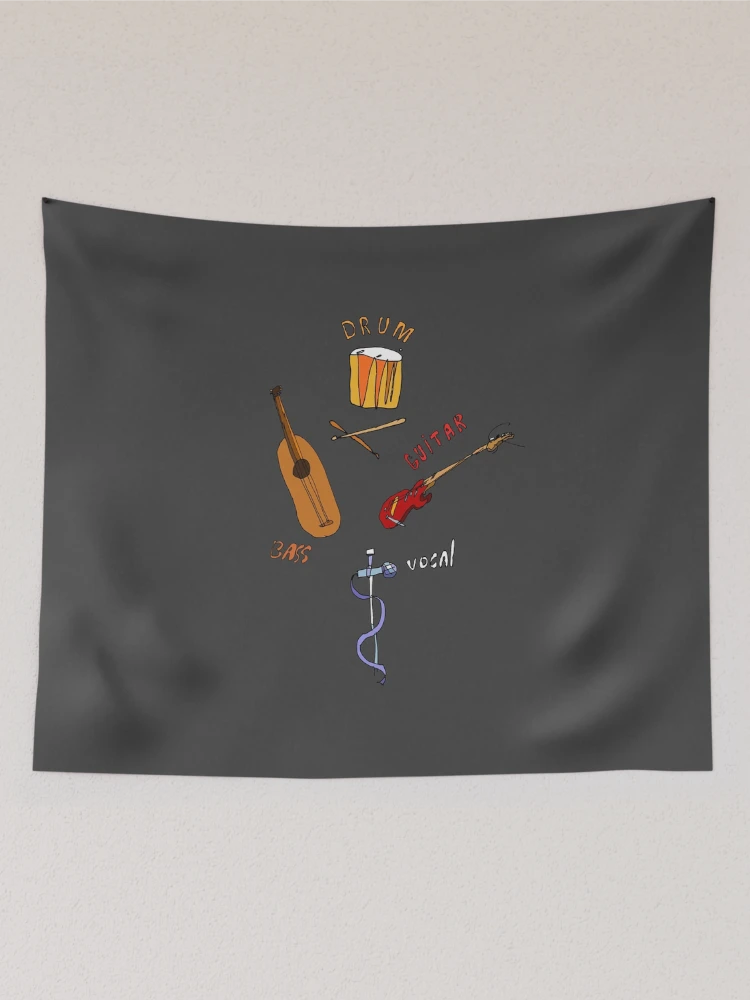 Thumbnail 2 of 3, Tapestry, Abstract Musical Instruments designed and sold by BlackLineWhite.