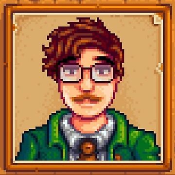 Aperçu de l'œuvre Portrait de Harvey dans Stardew Valley de junimos