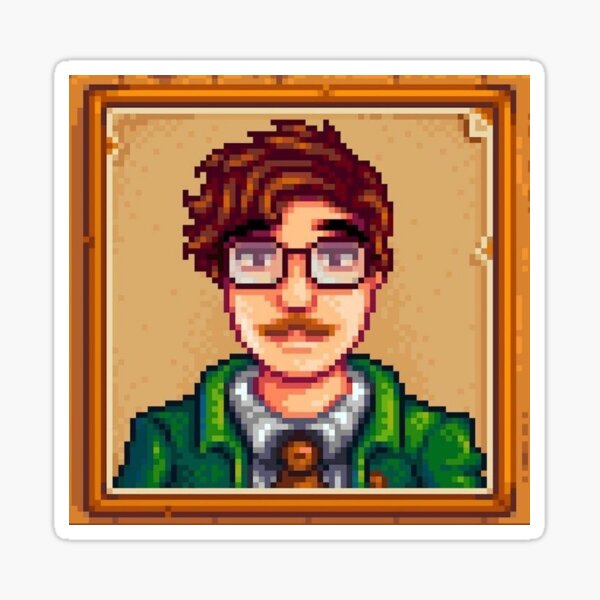 Aperçu de l'œuvre Portrait de Harvey dans Stardew Valley créée et vendue par junimos.