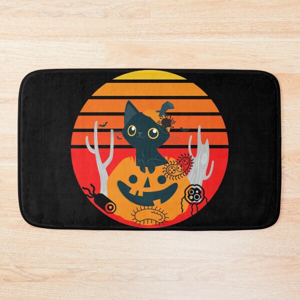 Item preview, MEDICAL LABORATORY SCIENTIST CUTE BLACK CAT PUMPKIN WITH BACTERIA HALLOWEEN SUNSET   designed and sold by Hippiesole.