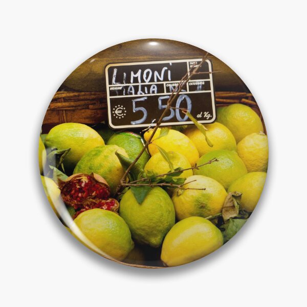 Item preview, Wicker Basket of Italian Lemons at Market designed and sold by Rae Tucker Photography & Designs.