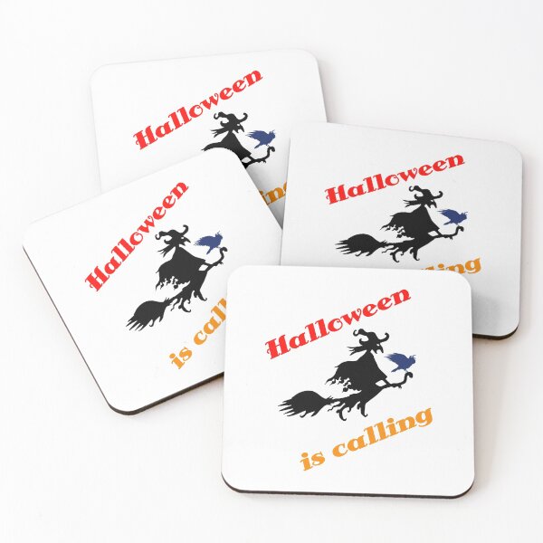 Item preview, Halloween is calling, witch and raven designed and sold by Bodino.
