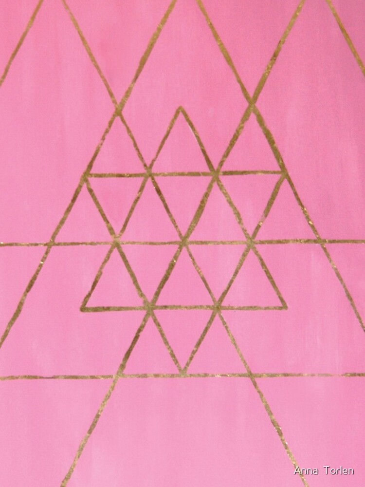Golden Triangles with Pink by AnnaTorlen