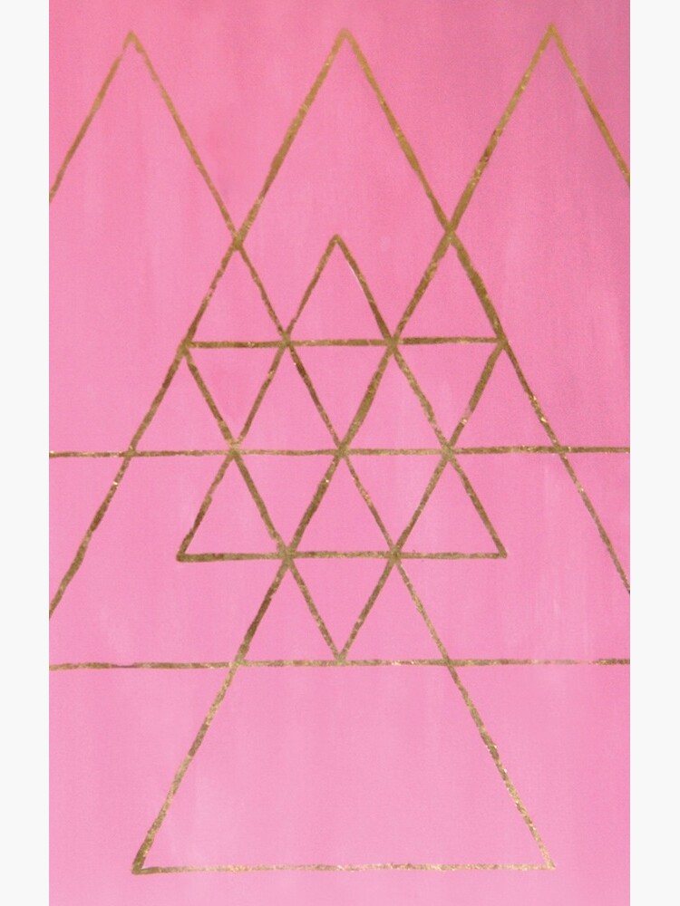 Golden Triangles with Pink by AnnaTorlen