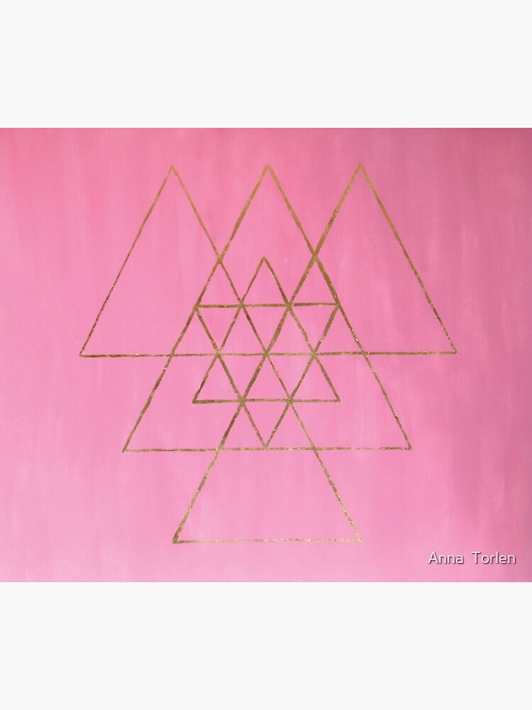 Golden Triangles with Pink by AnnaTorlen