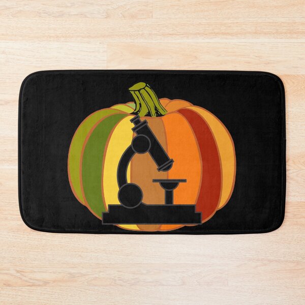 Item preview, MEDICAL LABORATORY SCIENTIST HALLOWEEN FALL COLORED RETRO PUMPKIN WITH MICROSCOPE  designed and sold by Hippiesole.