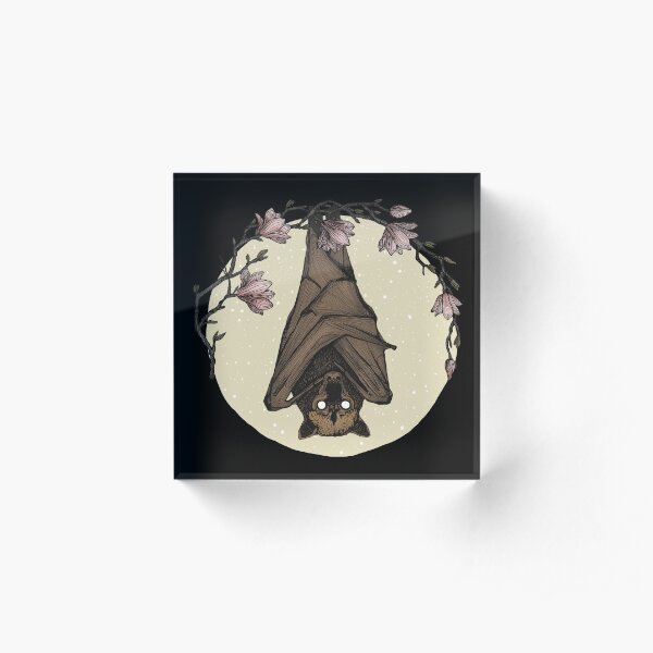 Bat Crazy Acrylic Block
