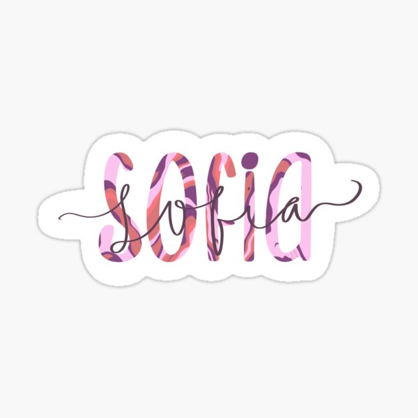 Sofia Name Stickers Redbubble