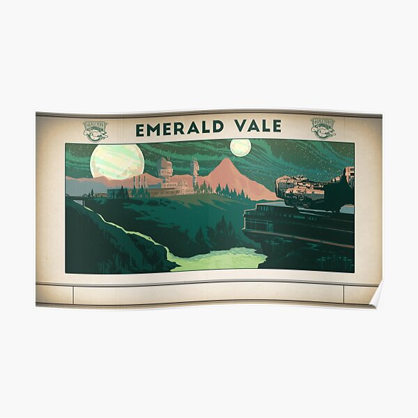 The Outer Worlds Emerald Vale Poster Poster