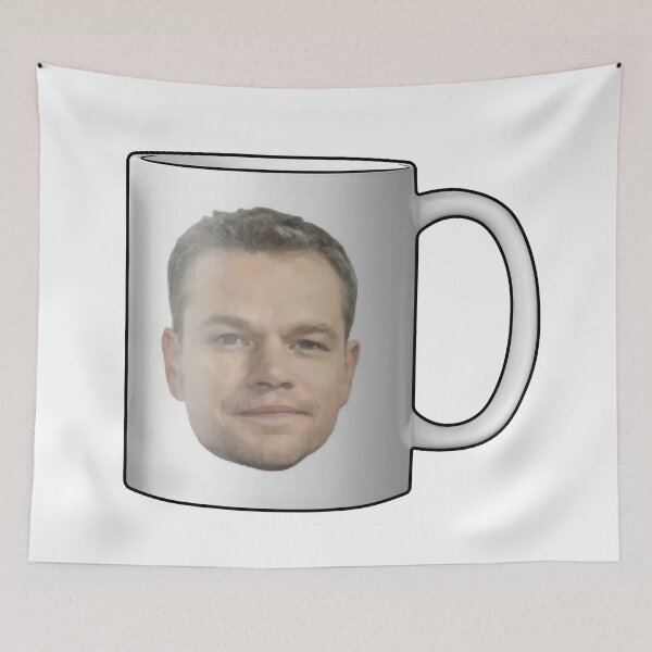 Item preview, Matt Damon Mug designed and sold by Arkrite.