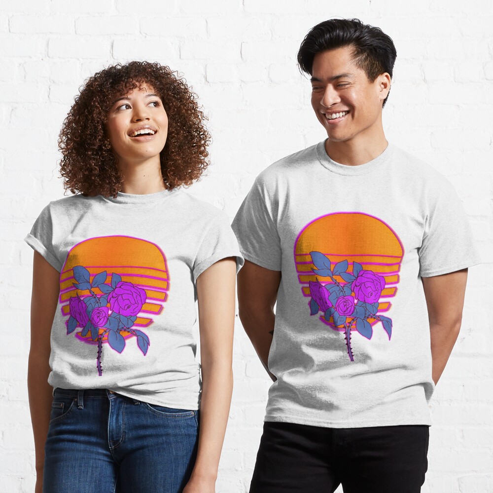 Shekinah Guab X T.Kanero - Purple Roses Vintage Set Classic T-Shirt