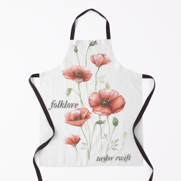 folklore album Taylor Swift flower lyrics aesthetic Apron