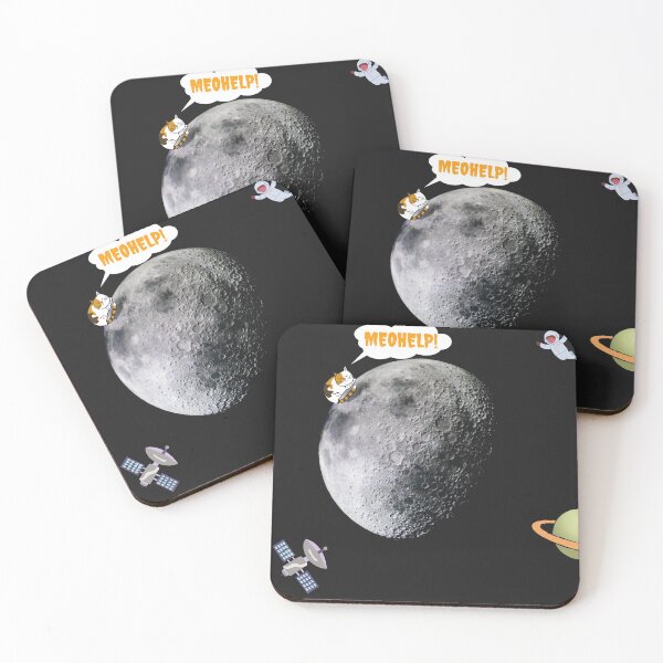 Item preview, Cat on the moon  designed and sold by Pinapple91.