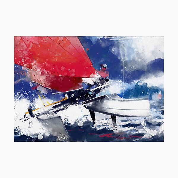 Agostino in regata Photographic Print