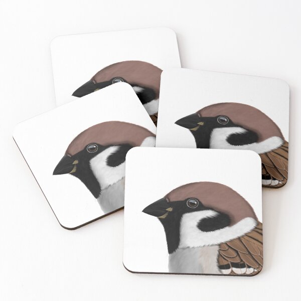 Item preview, Tree Sparrow Bird Drawing Gift Women Girls Men Children birdwatcher biologist designed and sold by jz-birds.