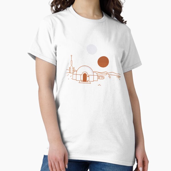 Vista previa del artículo con la obra «Viajes antiguos a Tatooine», diseñado y vendido por chillstudio.