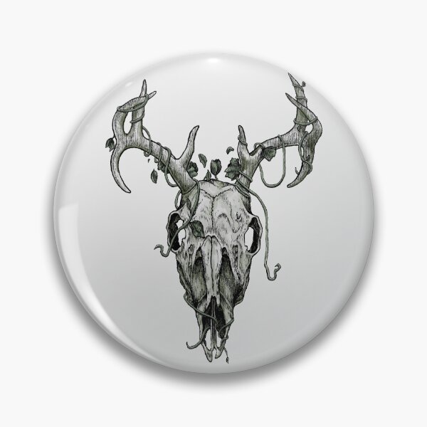 Item preview, Forested Deer Skull designed and sold by Cillian O'Keeffe.