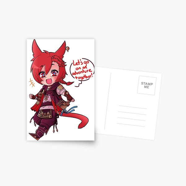 G'raha Tia, At Your Service Postcard