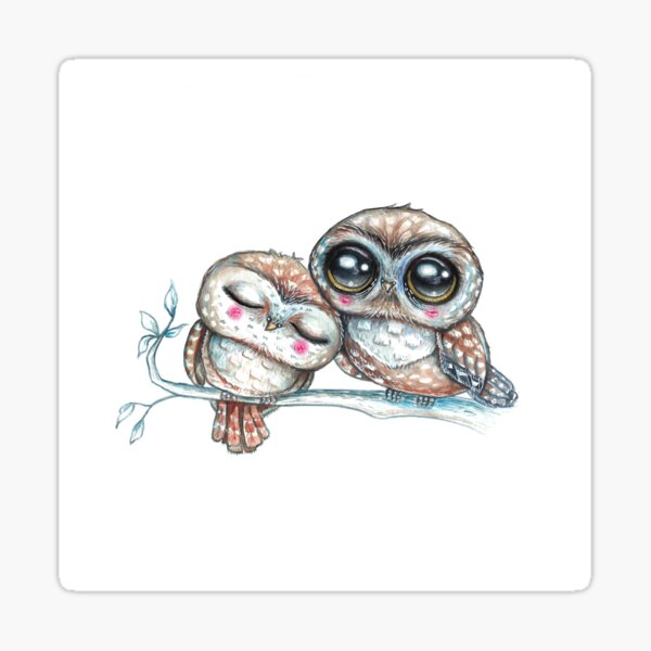 Spotted Owls  Sticker