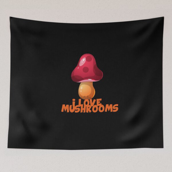 Item preview, I love mushrooms, funny gift idea, fun, funny designed and sold by ThommyBLN.