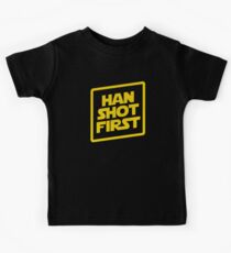 Han Shot First Kids Tee