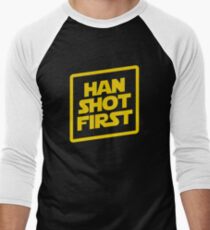 Han Shot First Men's Baseball ¾ T-Shirt