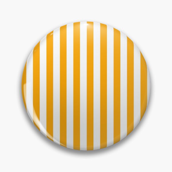 Item preview, Saffron and White Thin Vertical Stripes designed and sold by ColorObsession.