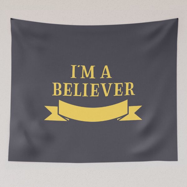 Item preview, I'm a Believer, mustard designed and sold by perezzzoso.