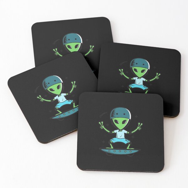 Item preview, Alien with skateboard designed and sold by miminova.
