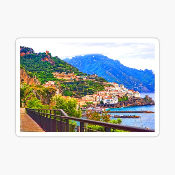 The City of Amalfi - Crown Jewel of the Amalfi Coast Sticker