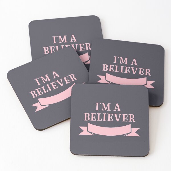 Item preview, I'm a Believer, pink designed and sold by perezzzoso.