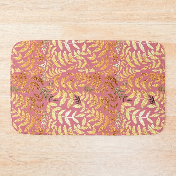 Item preview, Pink metallic gold floral designed and sold by Aimyillustrates.