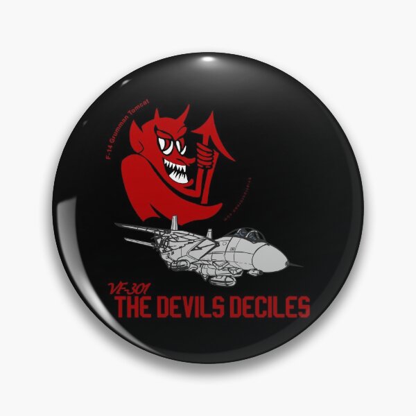 Item preview, F-14 Grumman Tomcat VF-301 Devil's Deciless United States Navy Naval Squadron Top Gun designed and sold by Ade Brown.
