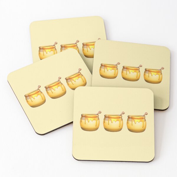 Item preview, Three Honey emojis design  designed and sold by littlebloom.