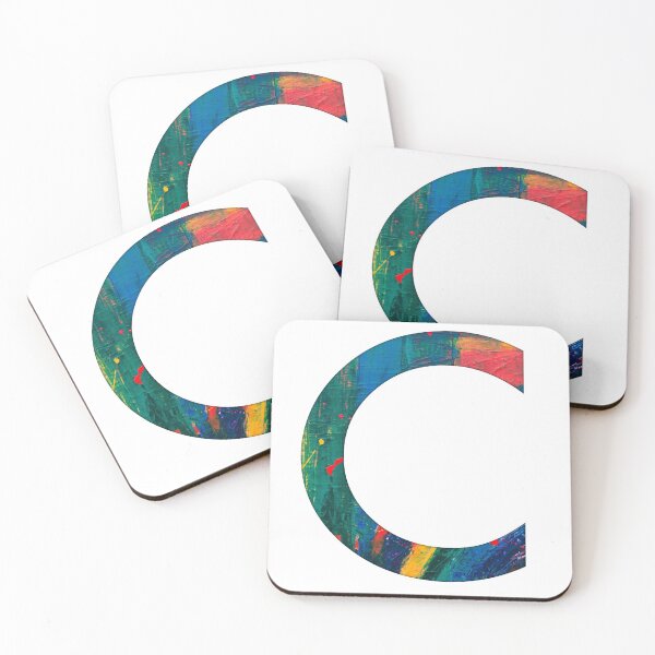 Item preview, Rainbow Paint Letter C designed and sold by Katherine Winner.