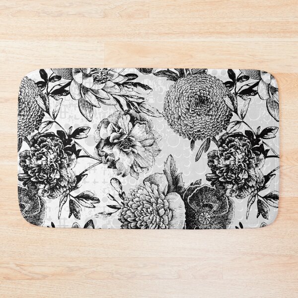 Item preview, Vintage Black & White Floral designed and sold by glitterdice.