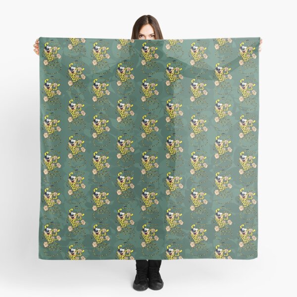 Marsupilami - Spring - Shades of green Scarf