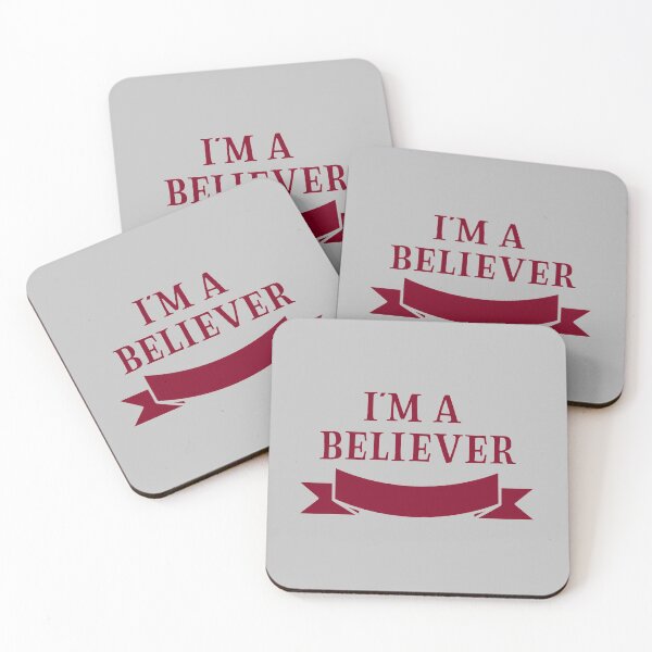 Item preview, I'm a Believer, burgundy designed and sold by perezzzoso.