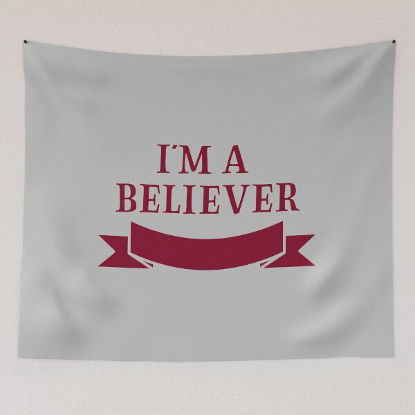 Item preview, I'm a Believer, burgundy designed and sold by perezzzoso.