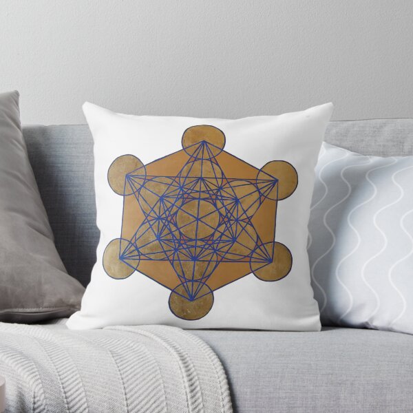 Metatron's Cube 3 ( XL ) Throw Pillow