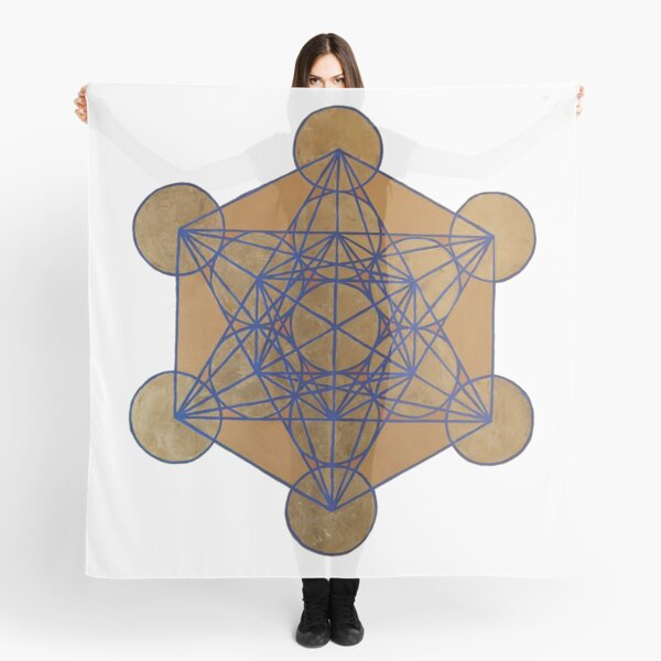 Metatron's Cube 3 ( XL ) Scarf