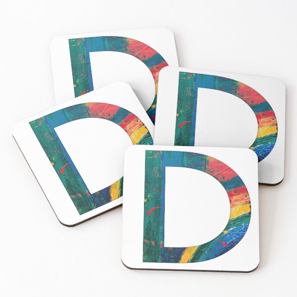 Item preview, Rainbow Paint Letter D designed and sold by Katherine Winner.